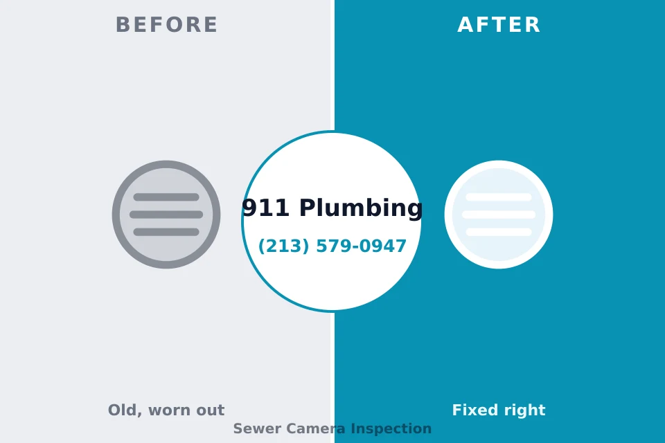 Before and after: plumbing repair Wilkinsburg, PA